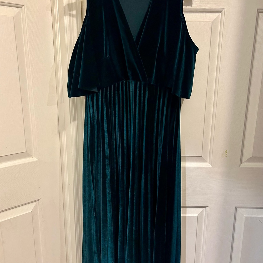 ASOS Velvet Cold Shoulder Dress